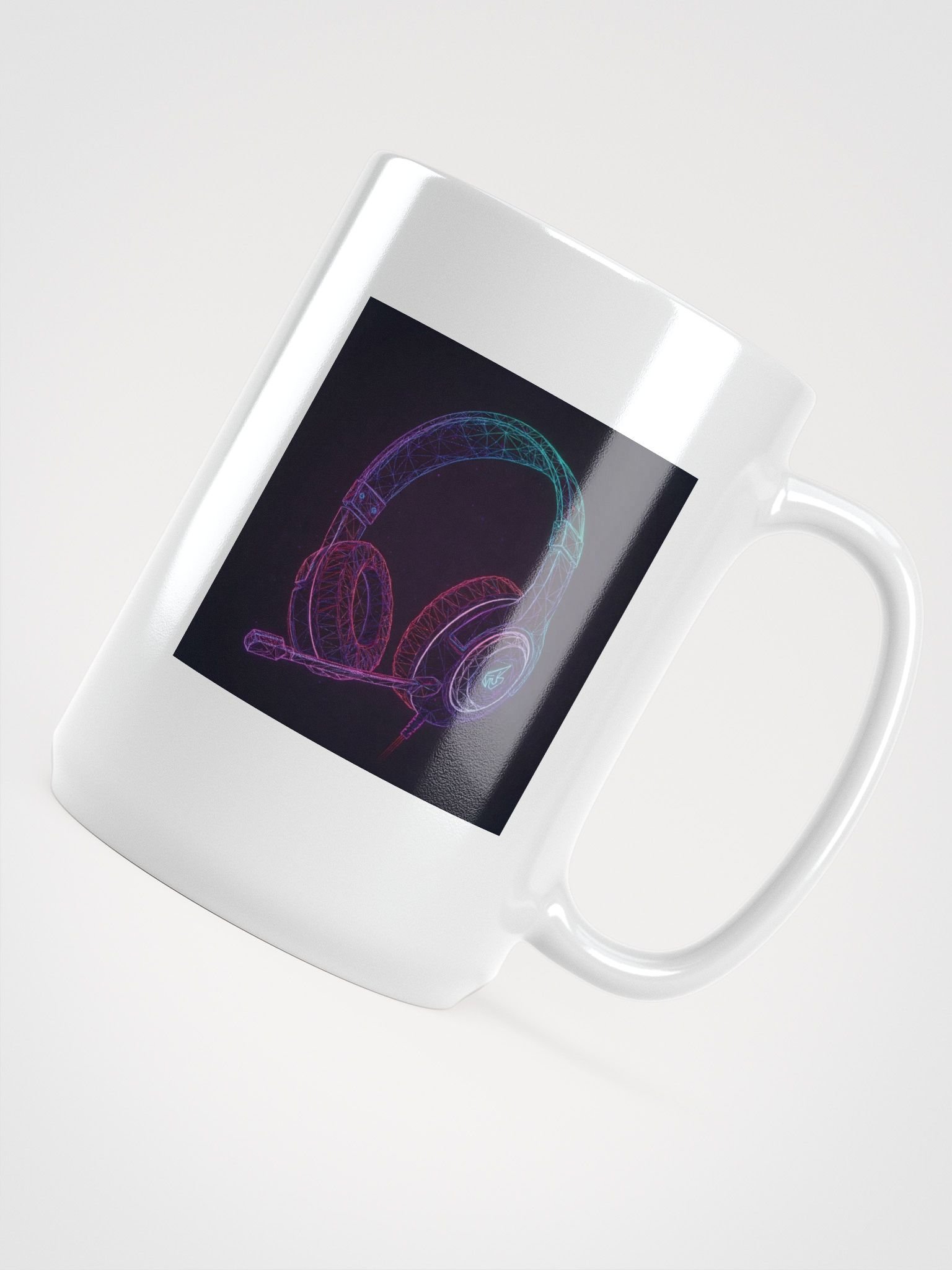 Neon Wireframe Headset Mug product image (4)