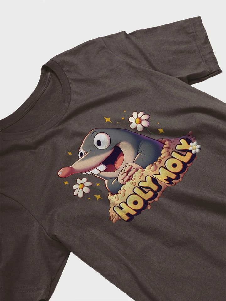 Holy Moly Cute Mole and Daisy T-shirt Design product image (64)