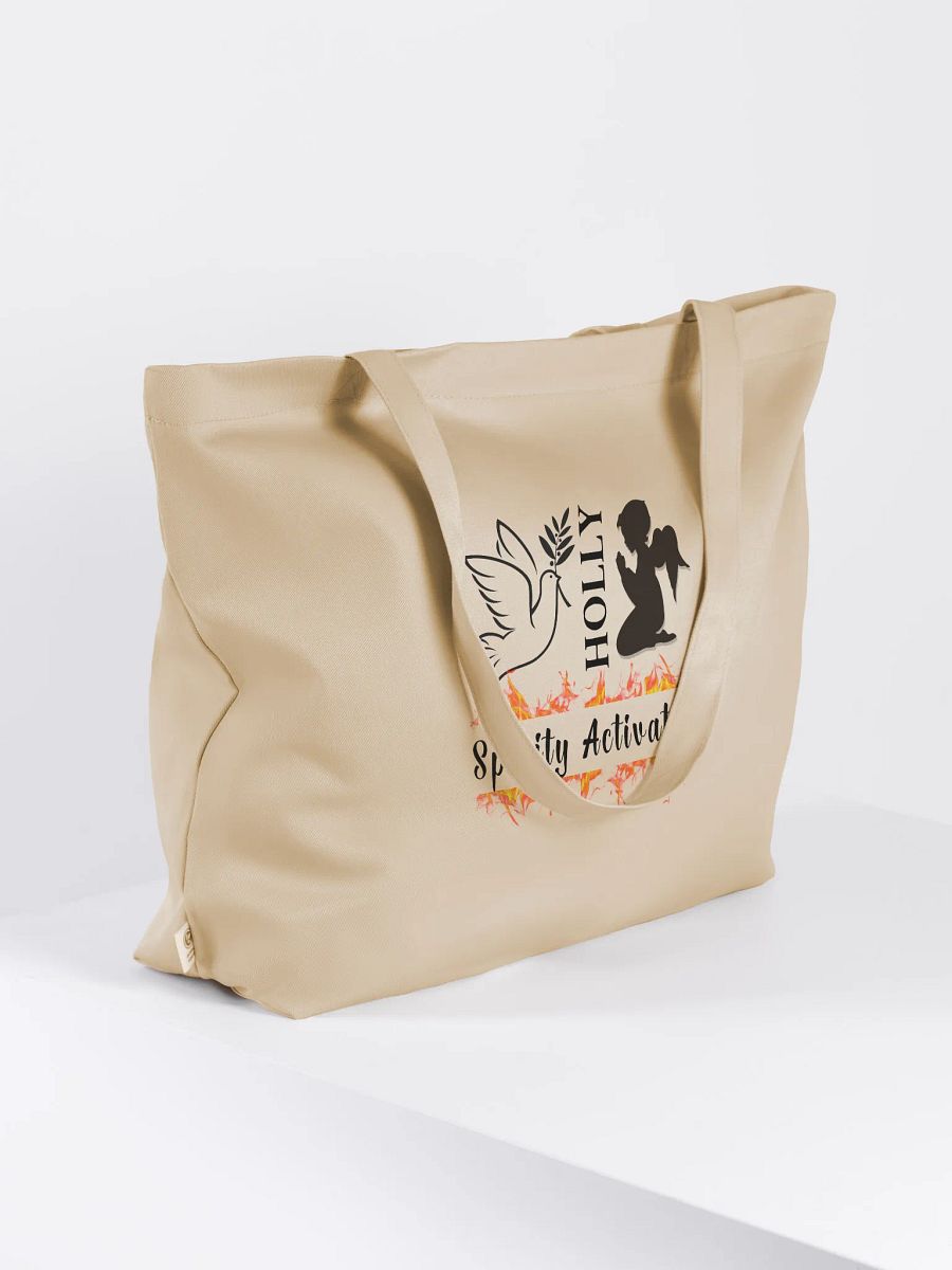 Holly Spirit Activated Christian Faith Organic Tote Bag product image (3)