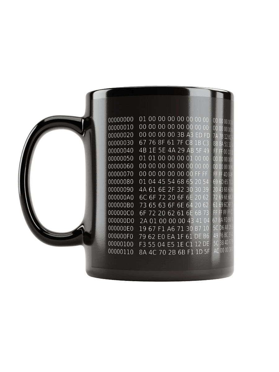 Bitcoin Genesis Block Hex Mug product image (4)