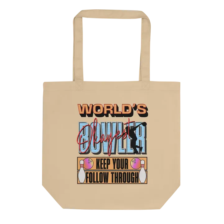 Worlds Okayest Bowler Tote Bag product image (1)