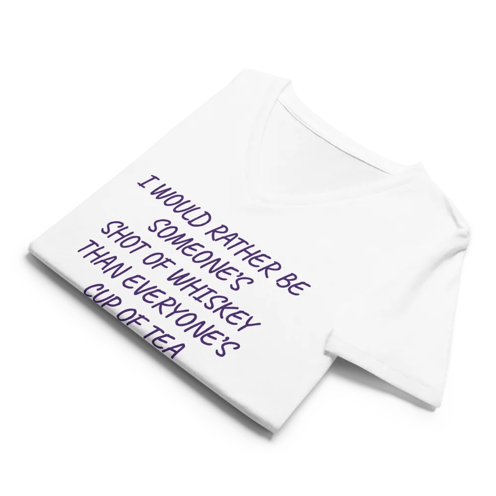 Whiskey Over Tea Women's V-Neck Tee product image (8)
