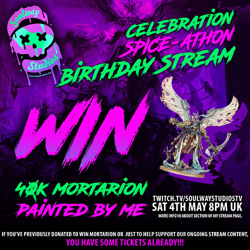 This weekend come hang out and secure your chance to win Daemon Primarch Mortarion. We'll be starting this model on THURSDAY ...