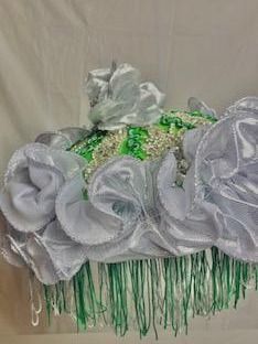 Silver & Green Rhinestone Parasol product image (4)