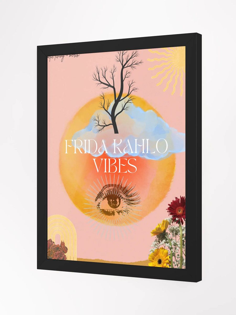 frida kahlo vibes - framed design product image (2)