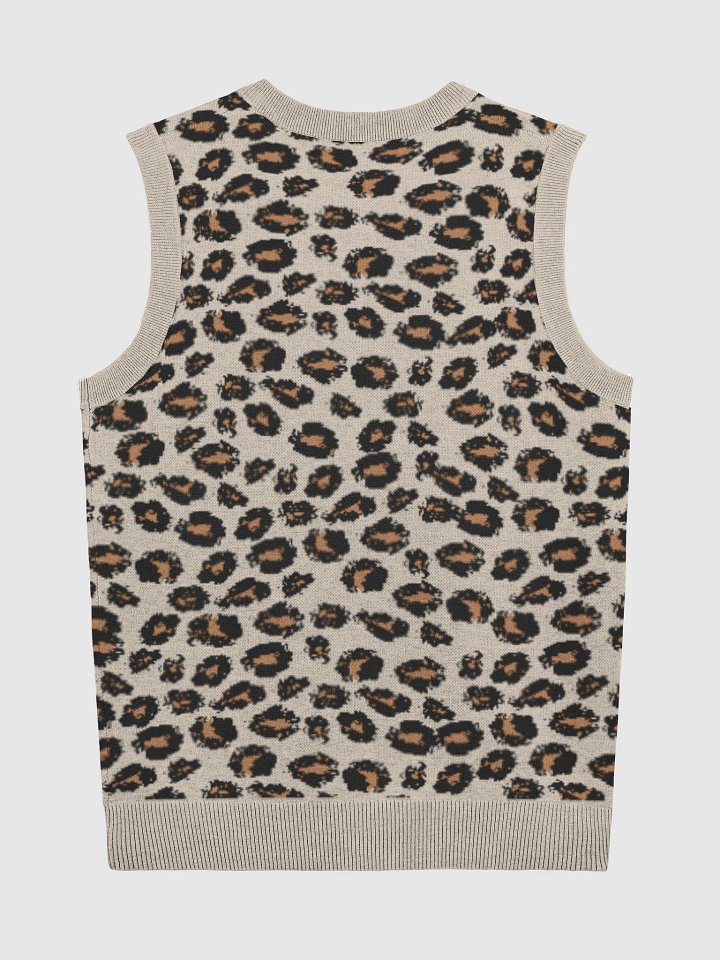 Leopard Print Panda V-Neck Vest product image (8)