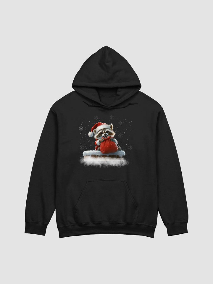 Santa Raccoon Gildan Classic Hoodie product image (1)