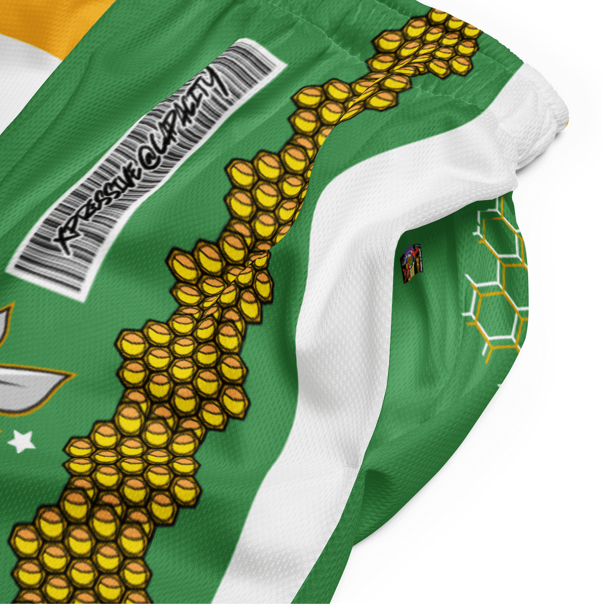 2 MUCH ATTITUDE HONEYCOMB DRIP SHORTS product image (6)