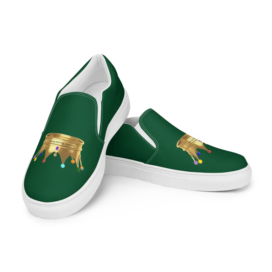 Queendom Beautiful Women Crown Canvas Shoes /Green (TM) product image (3)