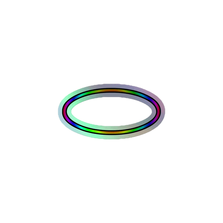 Rainbow Ring Sticker (Holographic) product image (1)