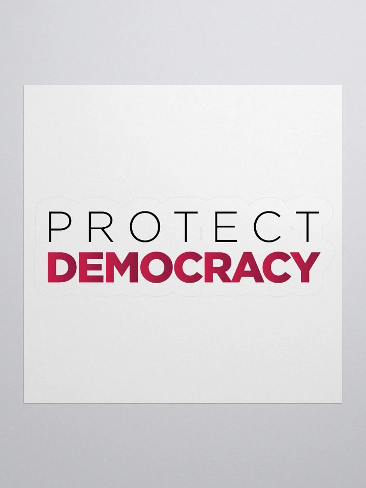 "Protect Democracy" Kiss Cut Sticker product image (1)