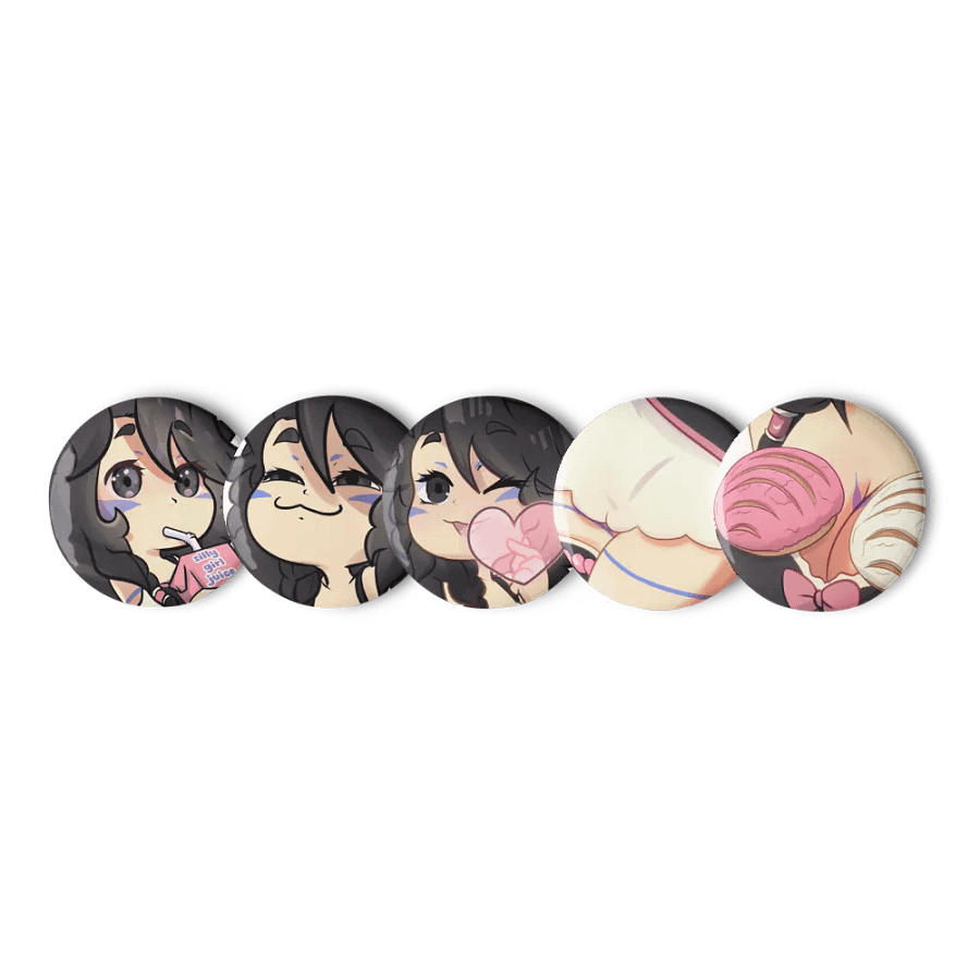 Pin Button Duskymotes 04 - Set of 5 product image (1)