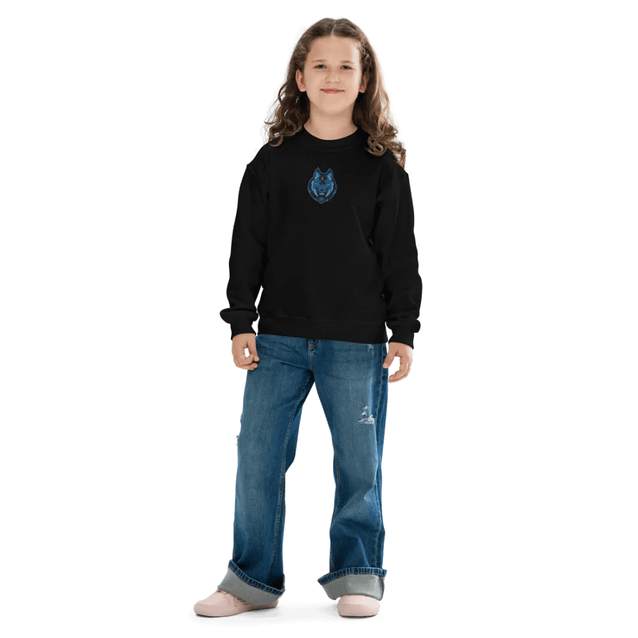 Majestic Wolf Logo Youth Sweatshirt product image (14)