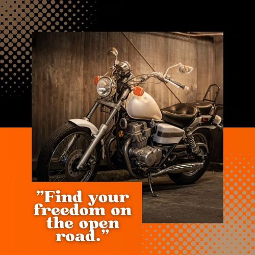 Find freedom on the open road #motivationalquotes