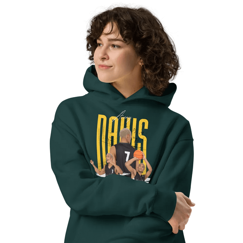 Davis Basketball Celebration Collage Hoodie