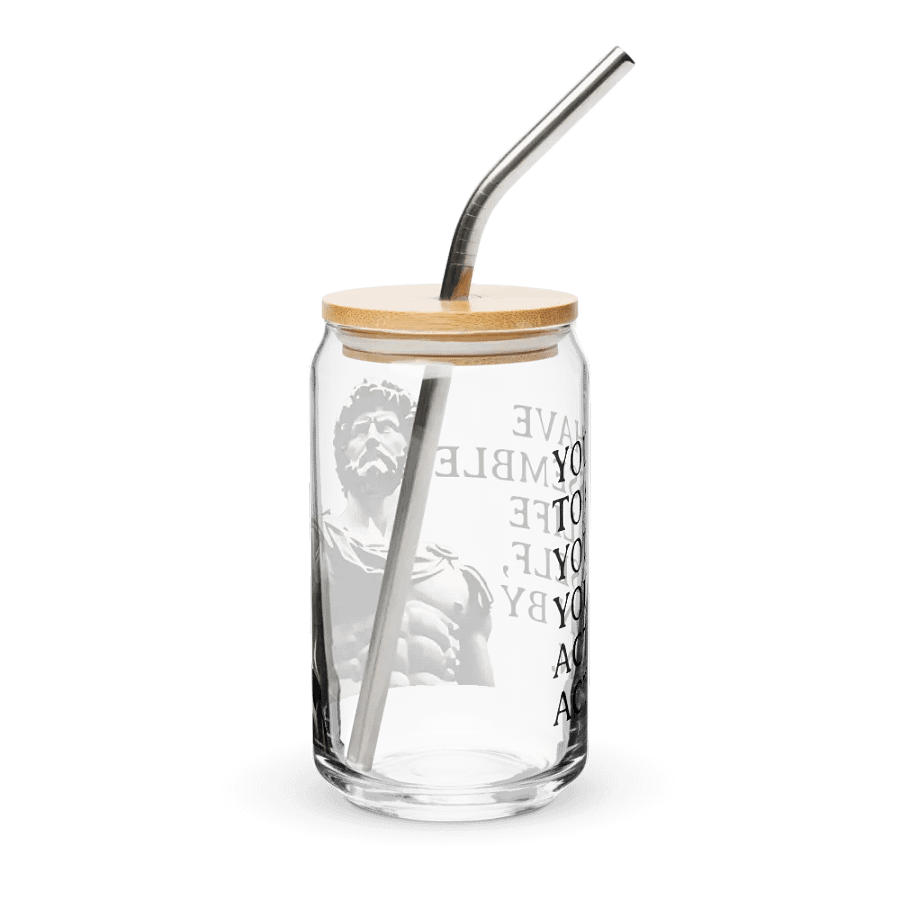 Marcus Aurelius Quote Can-Shaped Glass product image (8)