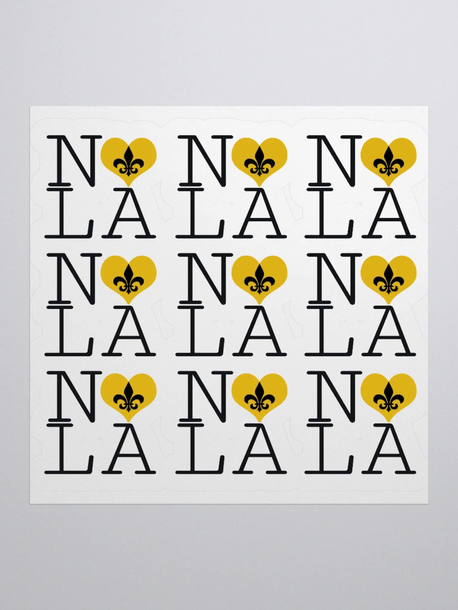 I LOVE NOLA **LEGACY STICKER** (GOLD) product image (1)