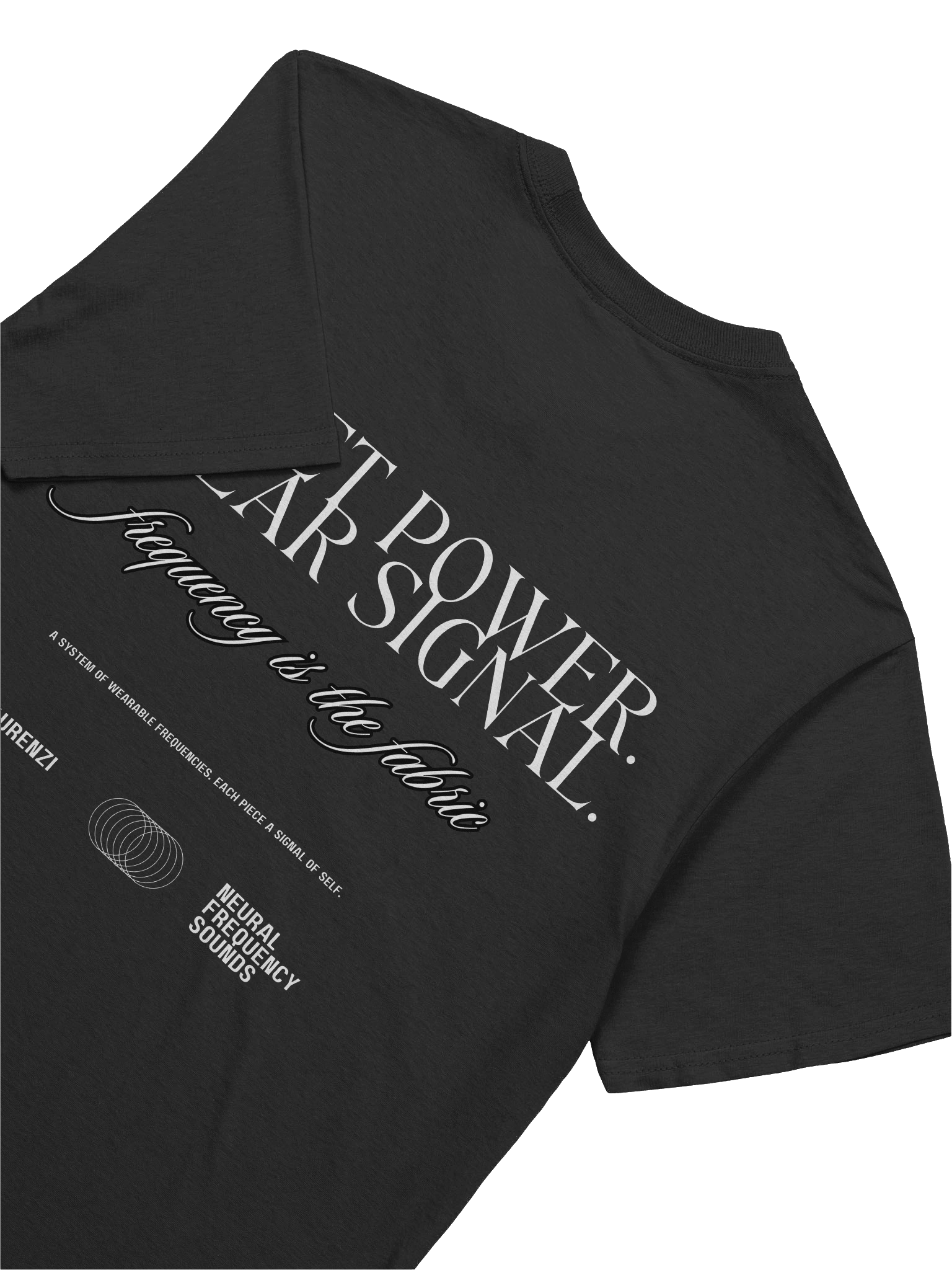 Energy Moves Through Intention Tee – Black Signal / Capsule 01 product image (9)