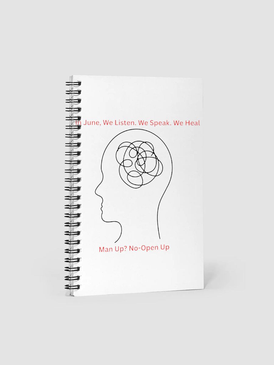 Mens Mental Health Awareness Notebook product image (1)