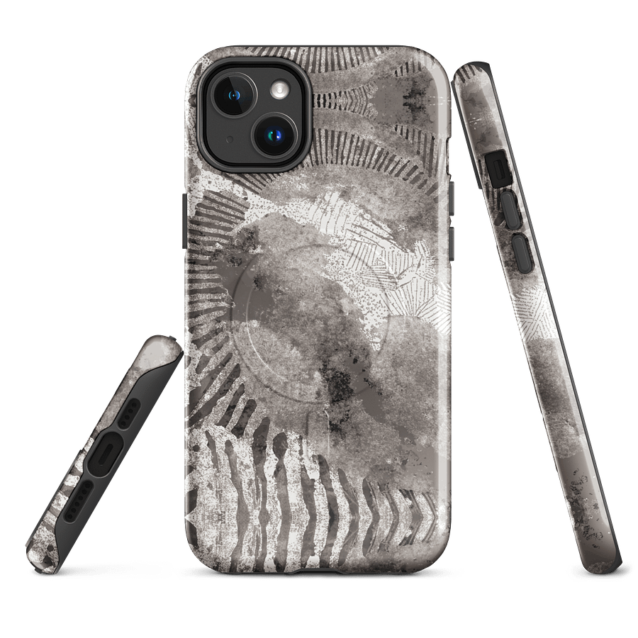 Flowing Geometric Grayscale Case for iPhone® product image (2)