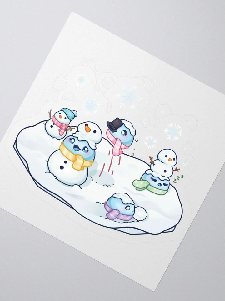 Snow Slime Kiss-Cut Sticker product image (6)