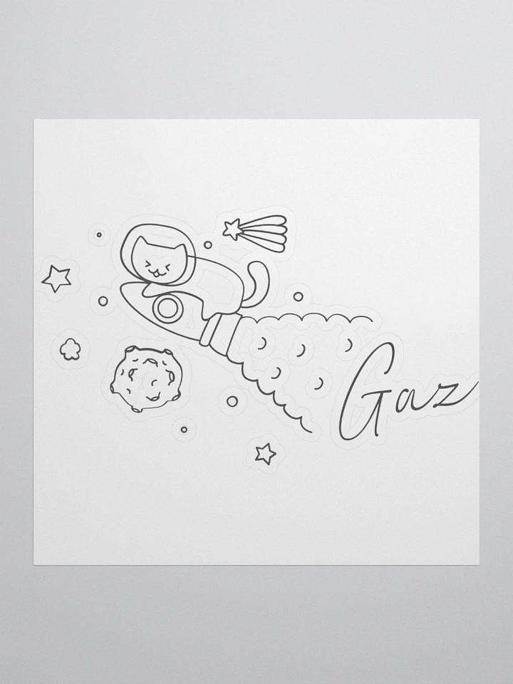 Space Rocket Gaz Sticker product image (1)