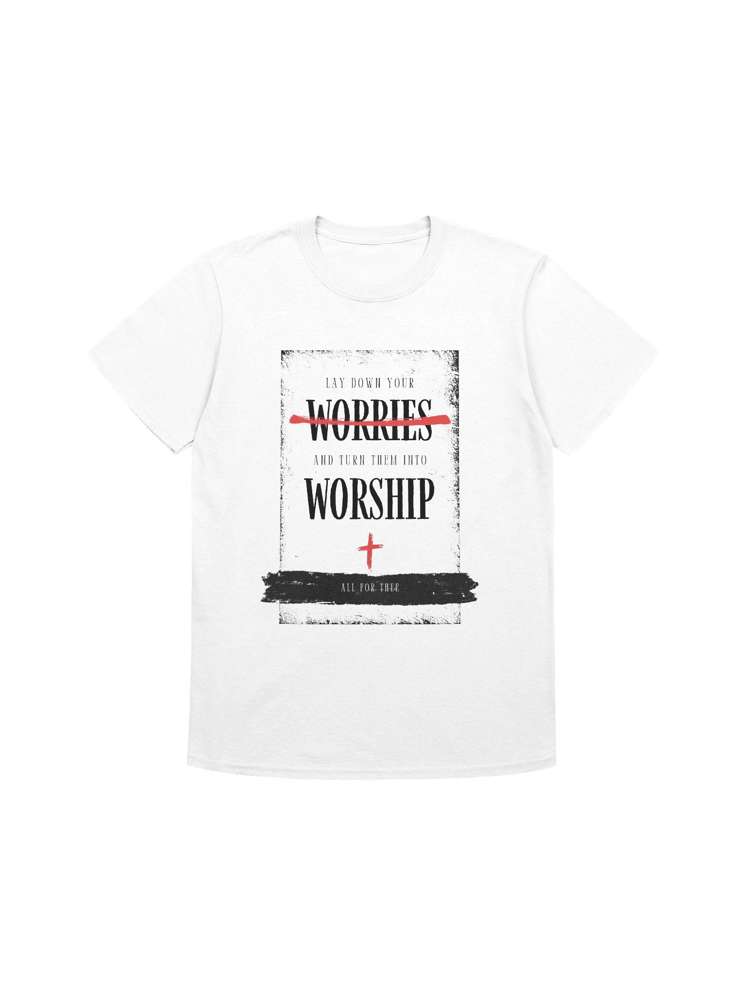 Turn Worries To Worship - White T-Shirt product image (1)
