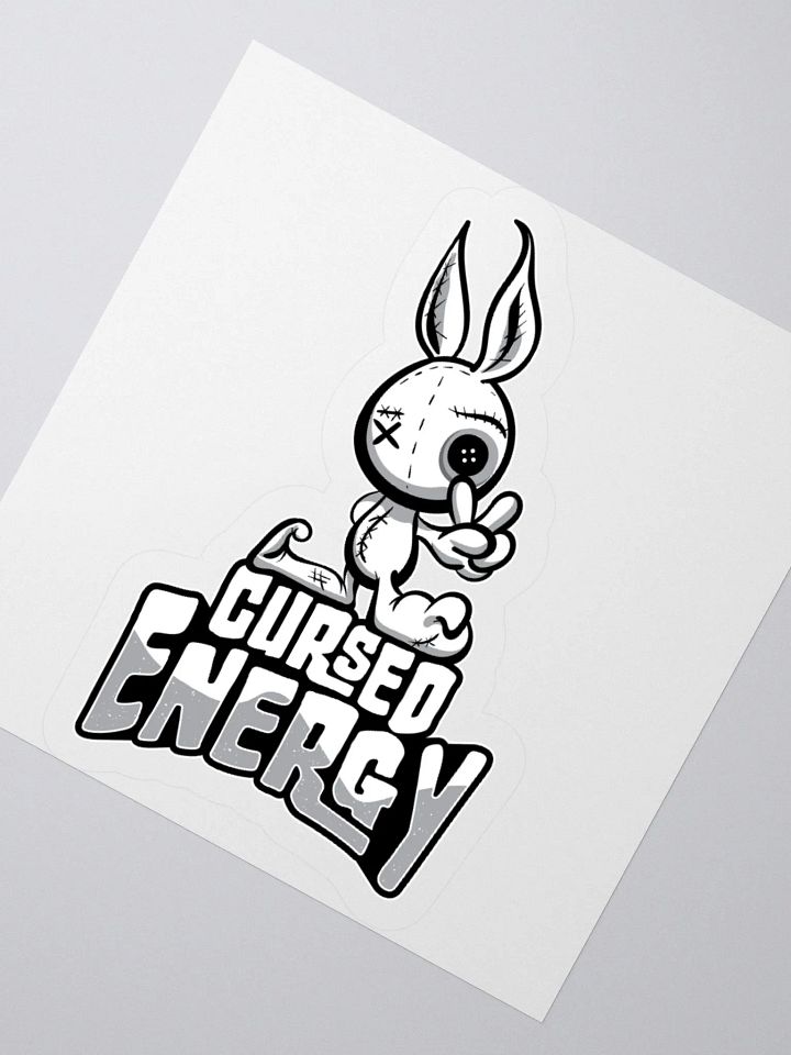 Cute & Creepy "Cursed Energy" Voodoo Doll Sticker product image (5)