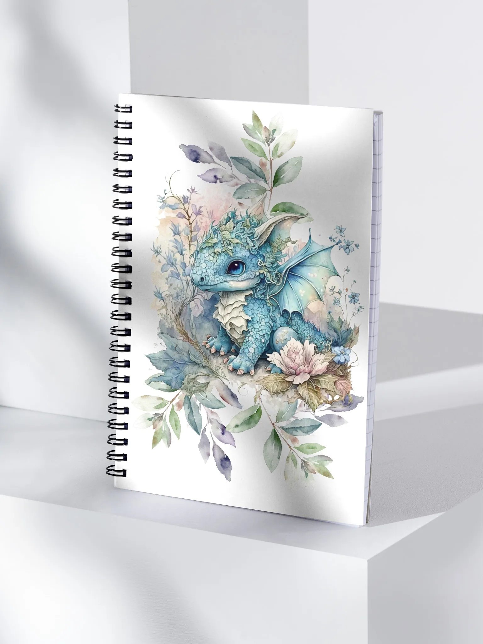 Enchanted Dragon Spiral Notebook product image (4)