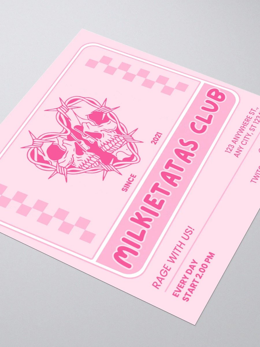 "MILKIETATAS CLUB" Sticker product image (3)