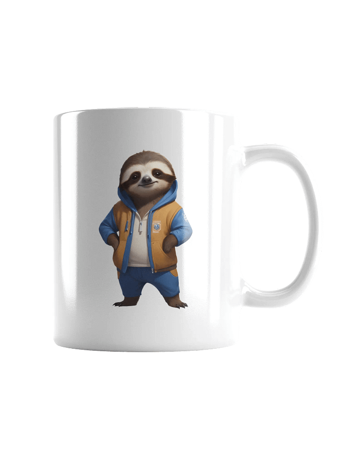 Cute Cartoon Sloth White Mug product image (2)