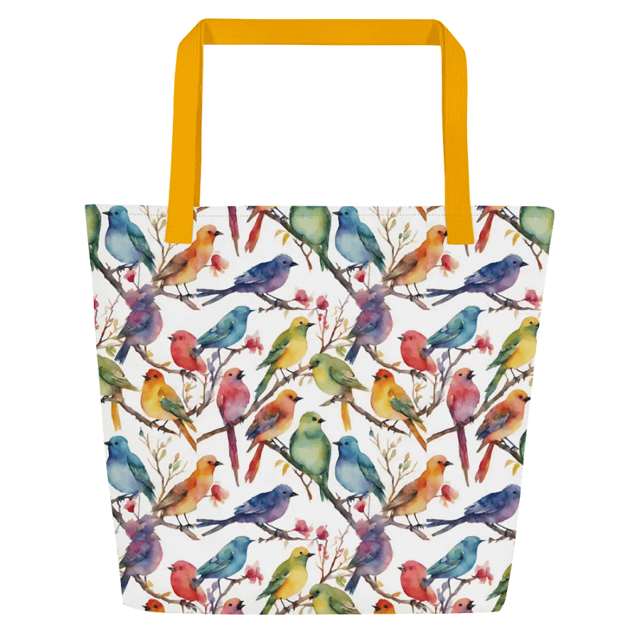 Multi Coloured Birds Tote Bag product image (3)