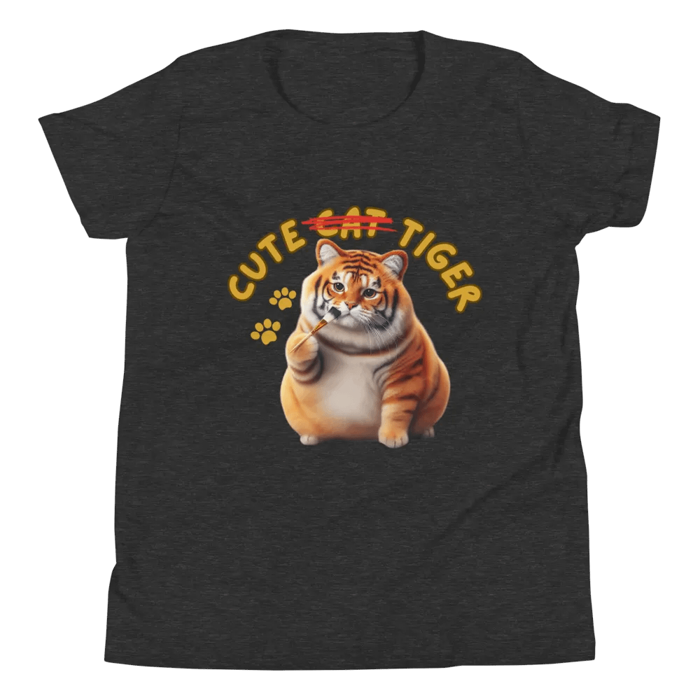 'Cute Not Cat But Tiger' Youth T-Shirt 🐱🐯😄 product image (44)