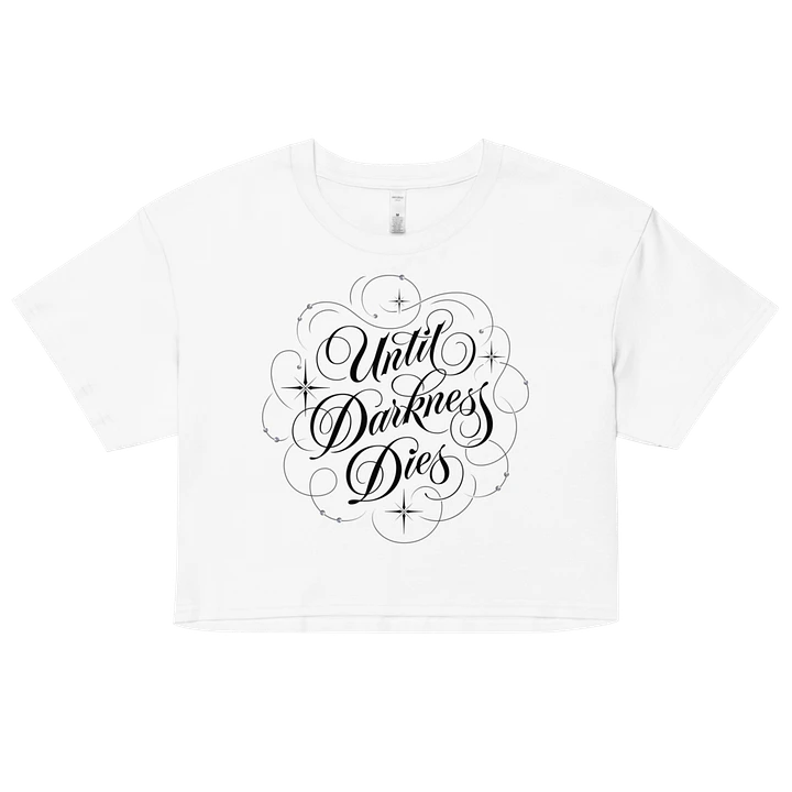 Until Darkness Dies (swirls design) Women's Premium Crop Top product image (110)