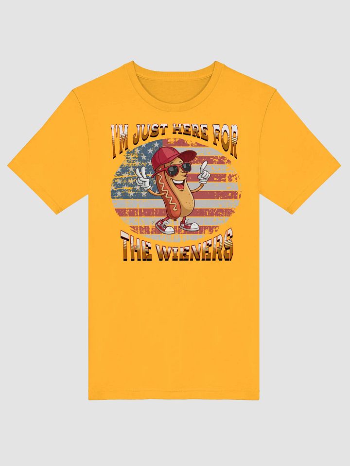 Im Just Here For The Wieners Patriotic Cool Tee product image (29)