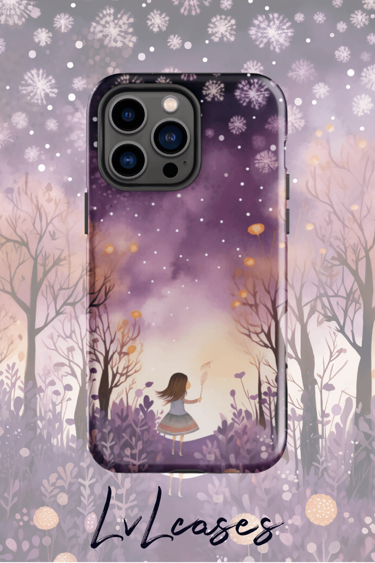 Watercolor girl Tough iPhone Case product image (2)