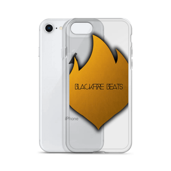 Clear Iphone Case - With Blackfire Beats text & Large Gold Logo product image (51)
