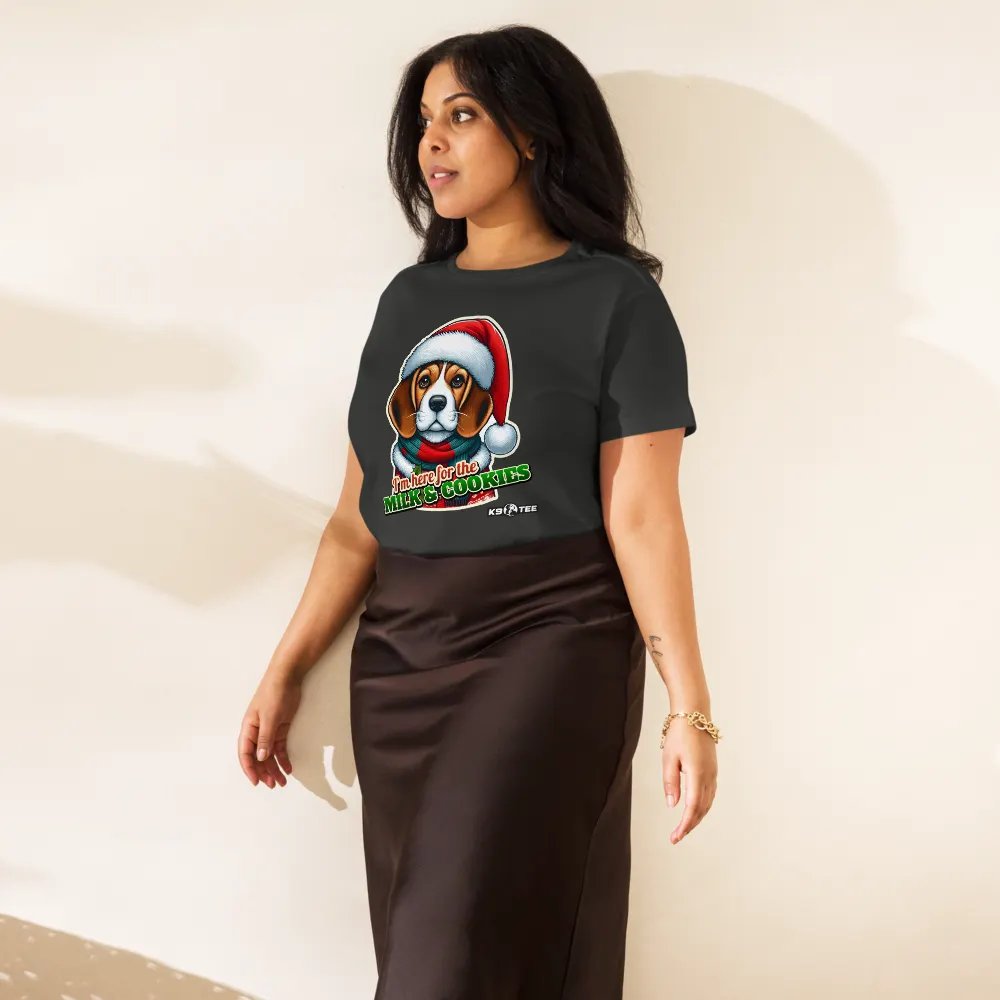 Beagle Santa Paws High-Waisted Tee product image (48)