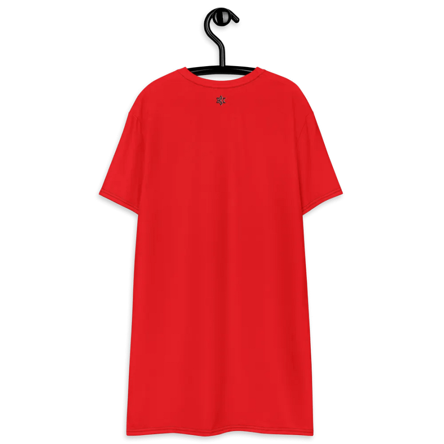 Big Mama Oversized T-Shirt Dress | Red Graphic Tee product image (10)