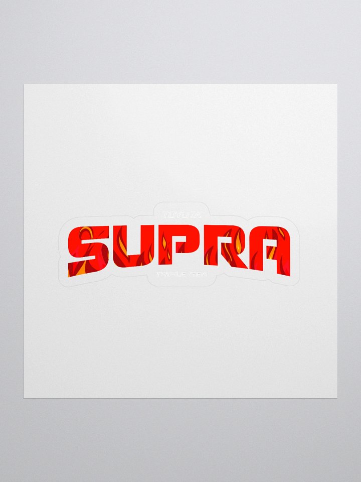 Flaming SUPRA Kiss Cut Stickers product image (1)