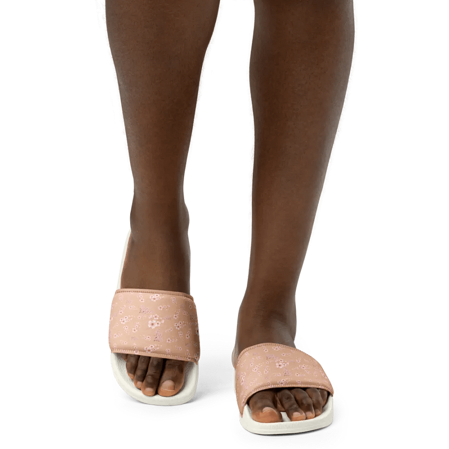 Cherry Blossoms on Cream Women's Slides product image (5)