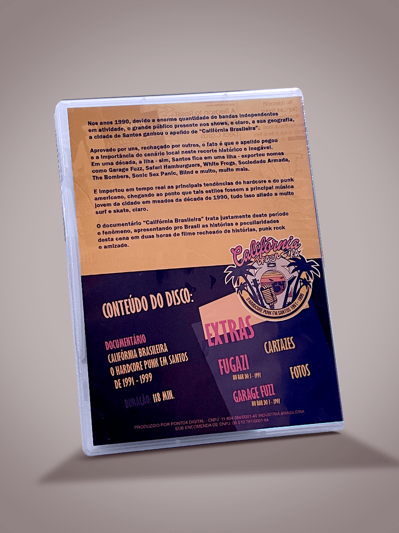 Documentário Califórnia Brasileira - O Hardcore Punk em Santos de 1991 - 1999 -- DVD product image (2)