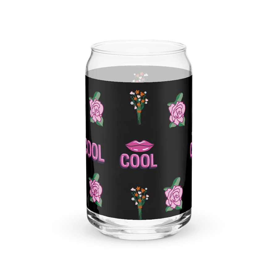 Rose & Lips Can-Shaped Glass product image (4)