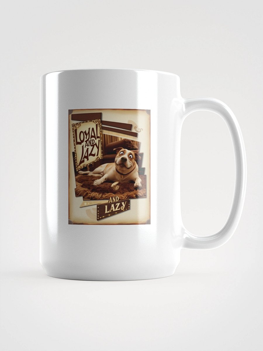 Loyal and Lazy Dog White Glossy Mug product image (1)