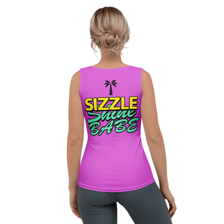 SIZZLE Shine BABE Palm Tree Tank Top product image (2)