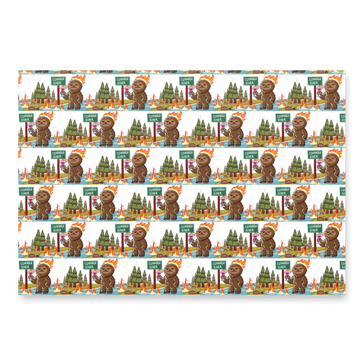 bigfoot wrapping paper product image (2)