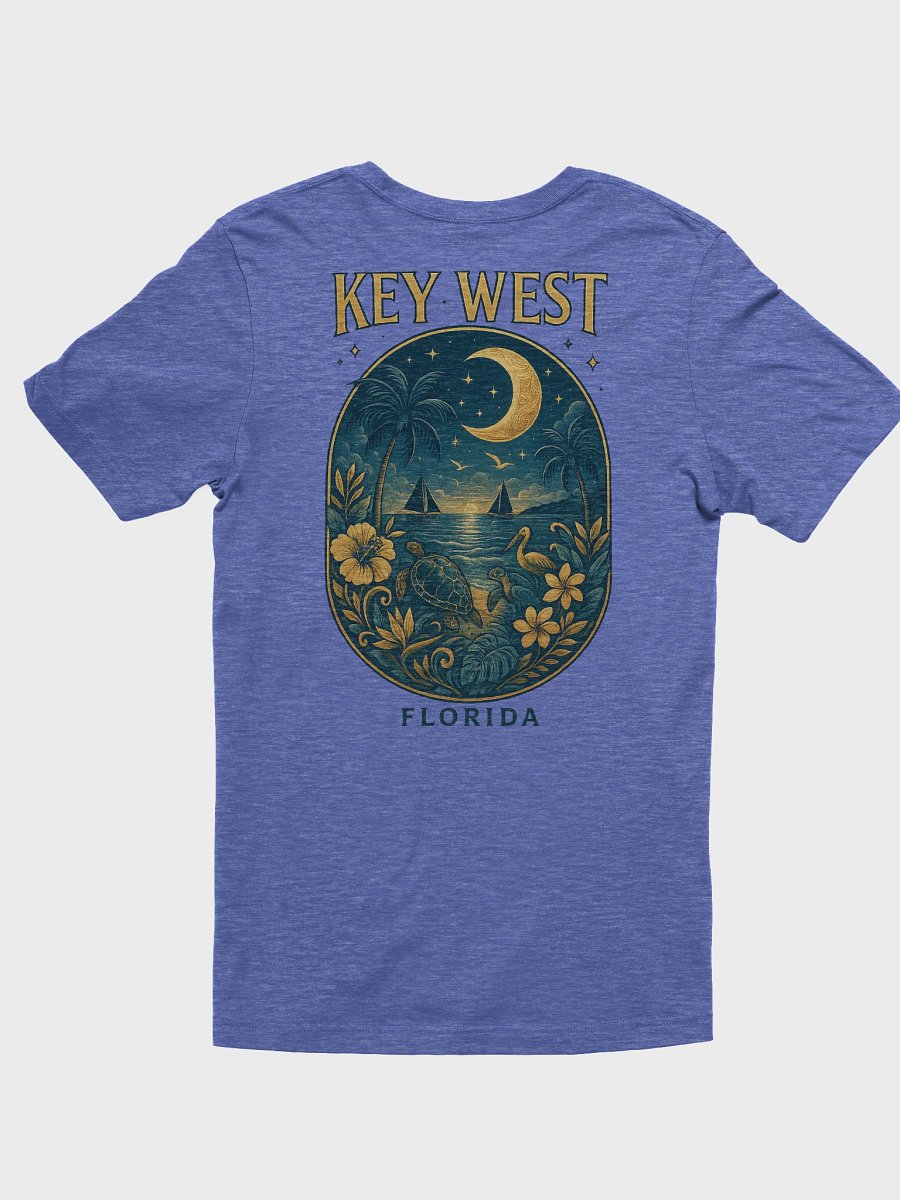 Key West Tropical T-Shirt Ultra Soft Tee with Moonlight Scene product image (3)