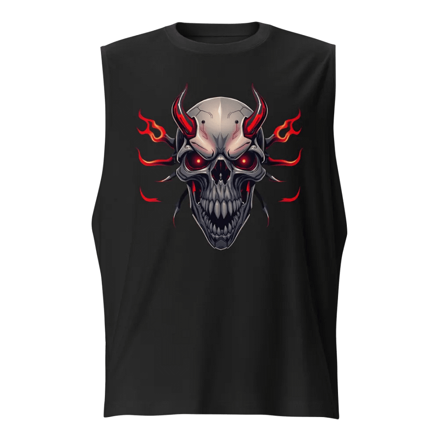 Menacing Skull Muscle Tank Bella+Canvas (Men's) product image (1)