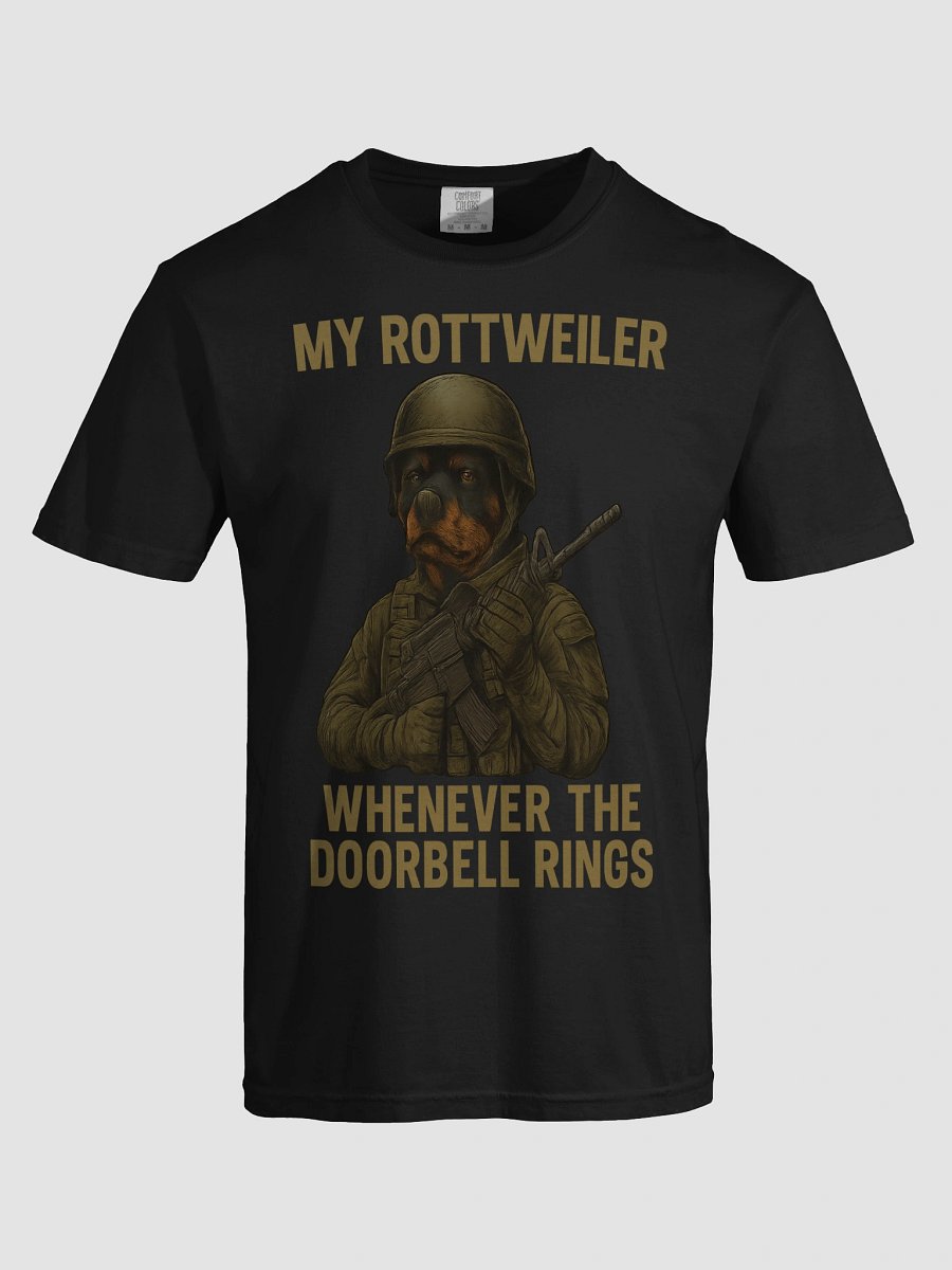 My Rottweiler Whenever The Doorbell Rings Tee product image (29)