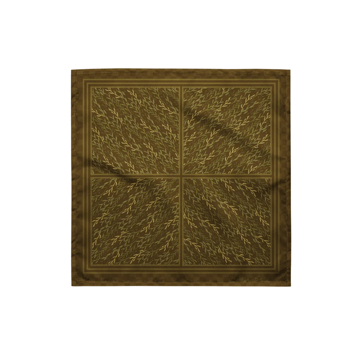 “Flowing Sprigs” Bandana in Green product image (1)